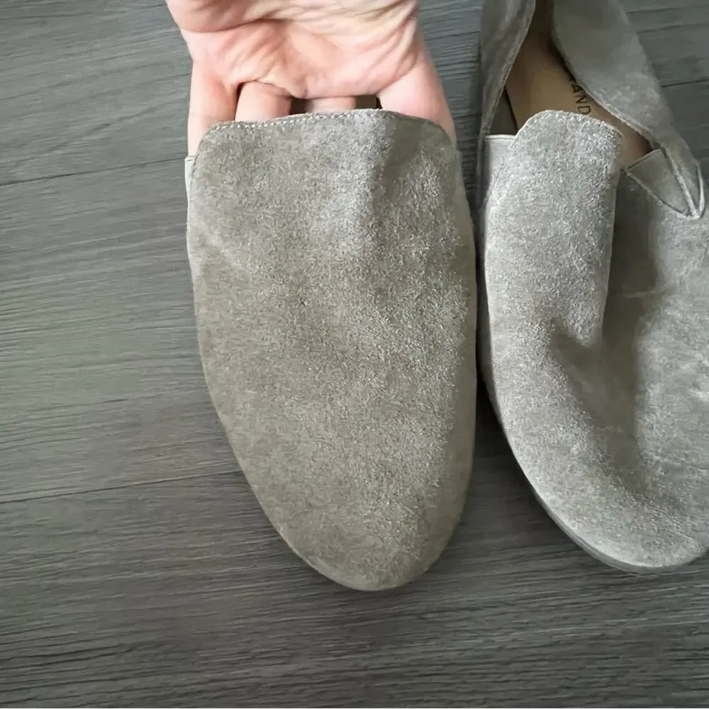 Lucky Brand Shoes Charsa Casual Slip On Flats Loafer Brown Suede 10